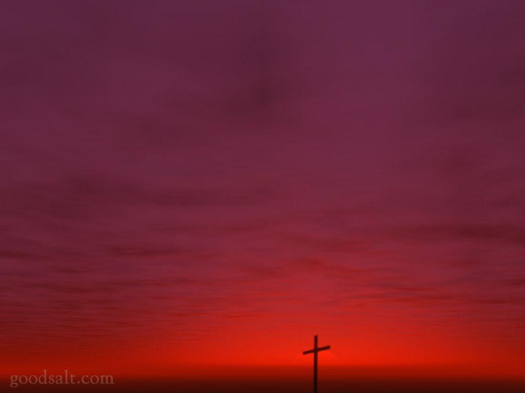 Cross on a Red Sunset