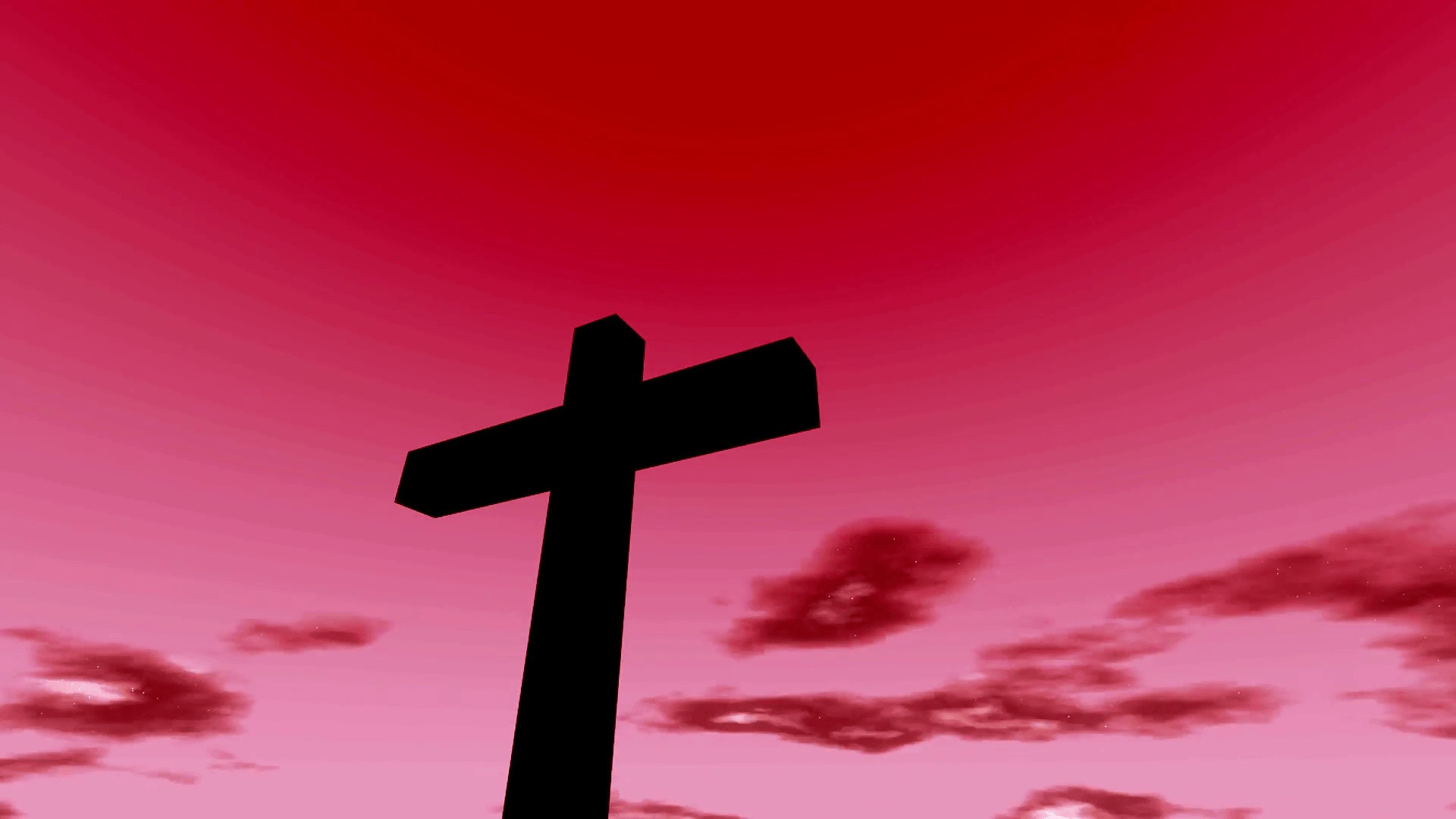 Cross crucifix with time lapse clouds and sun christian Motion