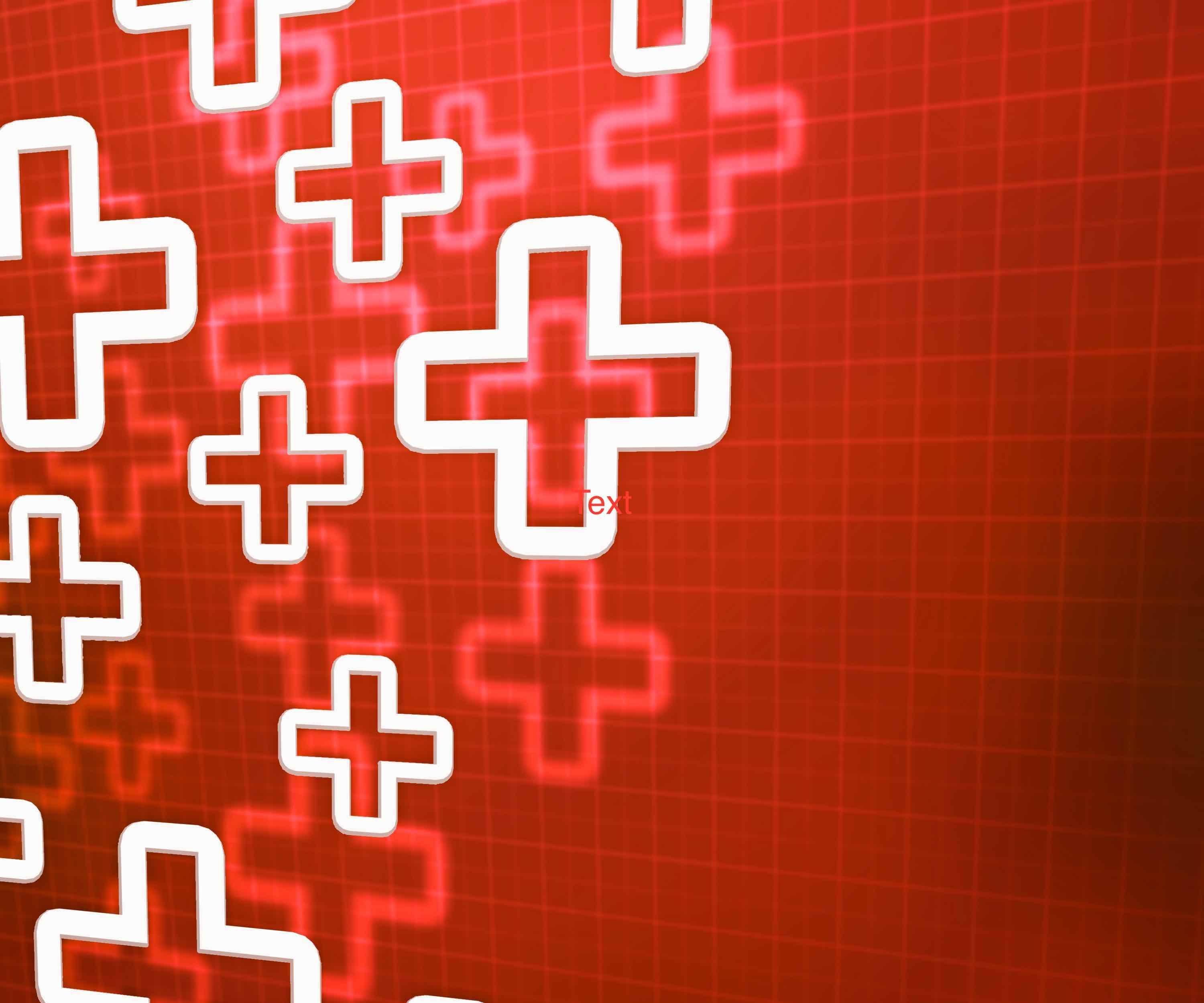 Medical Cross Red Background that matters