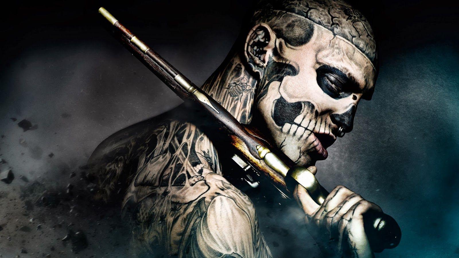 Ronin Whole Body Tattoo Pistol b18 HD Wallpaper