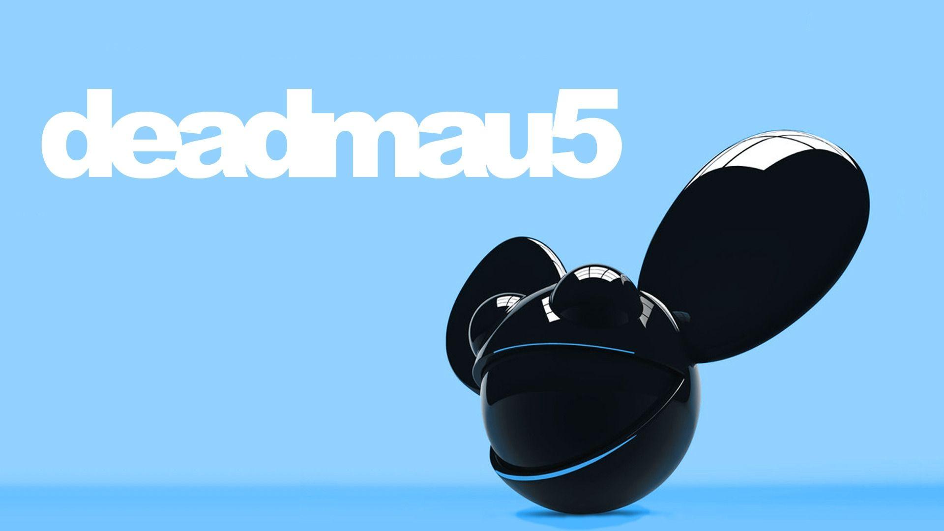 Download Wallpaper 1920x1080 deadmau5, mouse, 3D, name, background