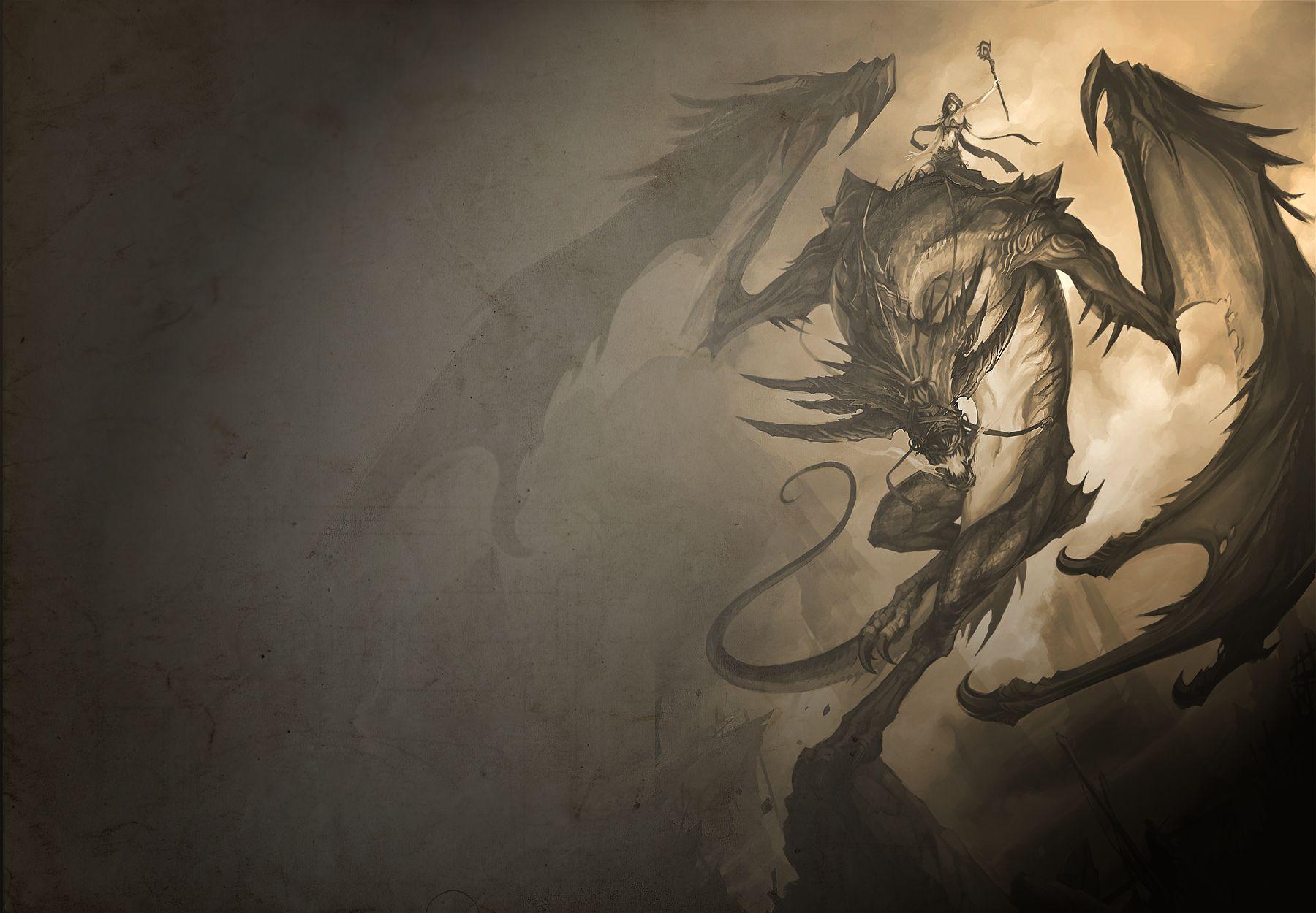 Dragon Wallpaper (Original Image by Sandara)