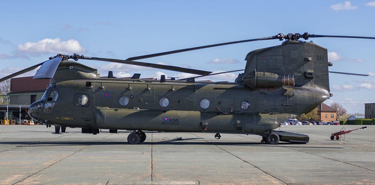 Wallpaper Helicopters Boeing Vertol CH 47 HC.4 Chinook ZA680 2 Side