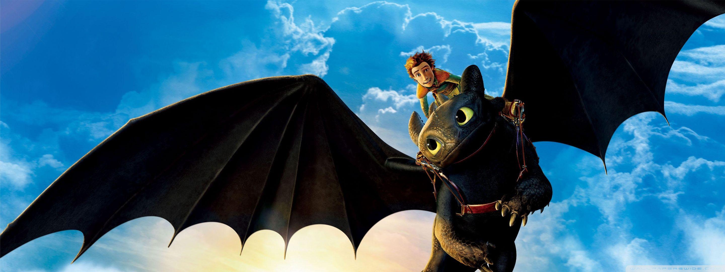 Hiccup and Toothless ❤ 4K HD Desktop Wallpaper for 4K Ultra HD TV