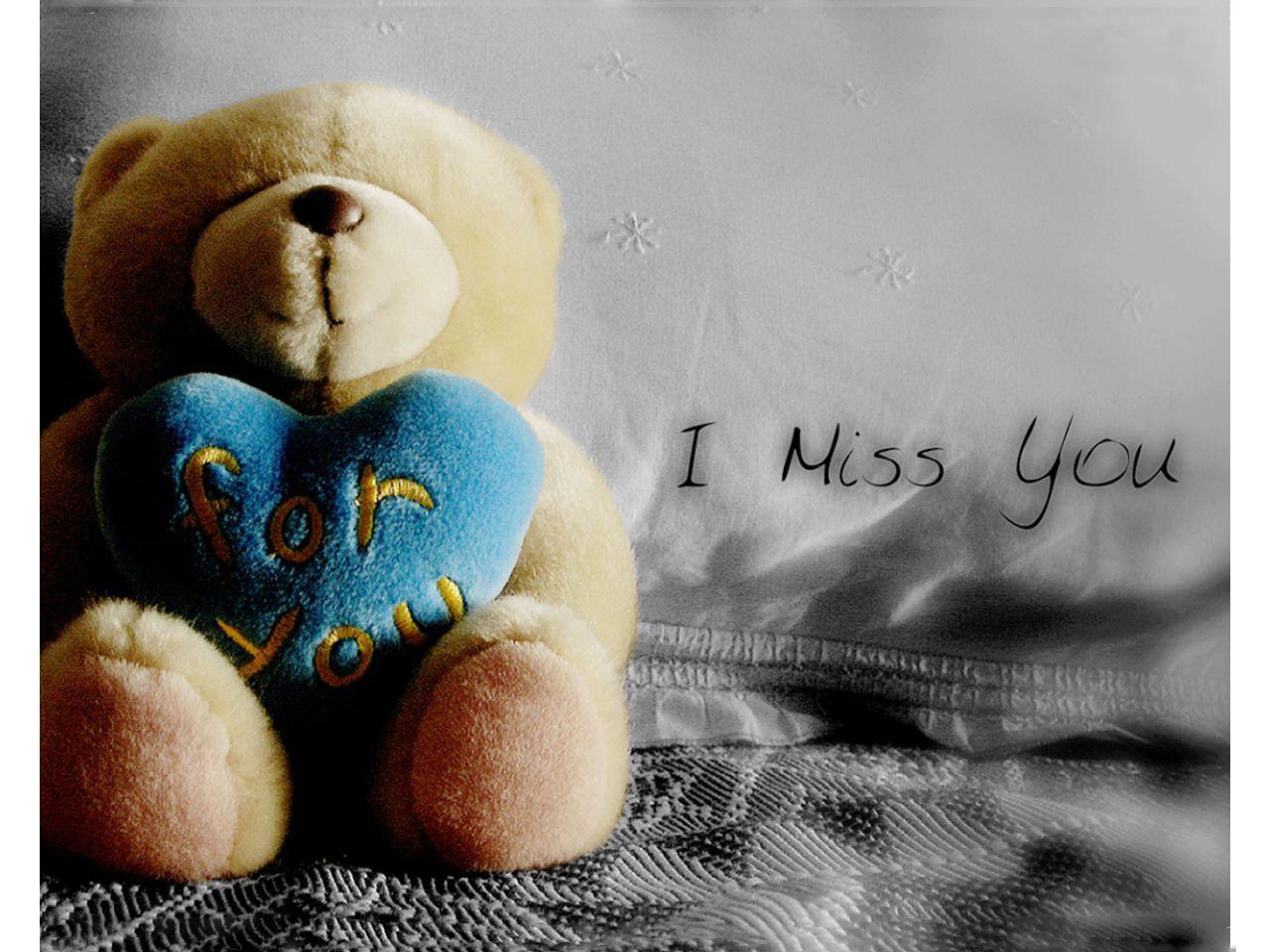 Miss You Teddy Bear Love Wallpaper Collection Zone