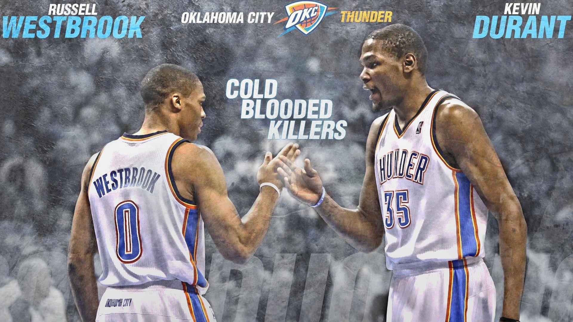 Kevin Durant, Oklahoma City Thunder, Russell Westbrook HD Wallpaper