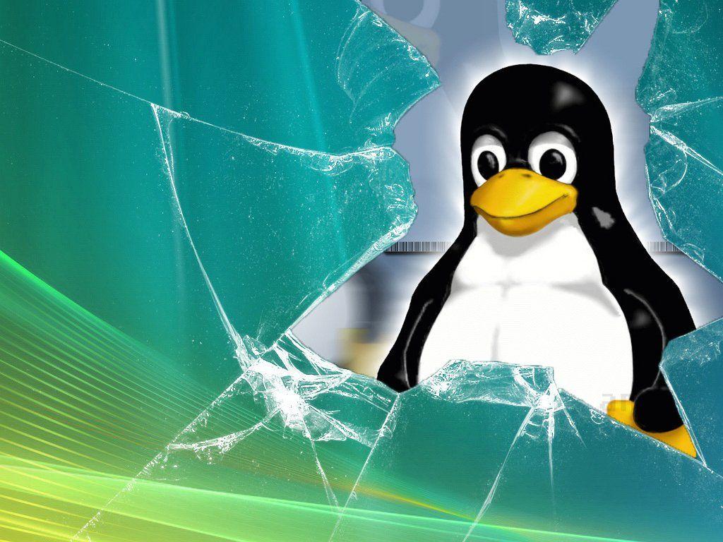 Wallpaper Broken Glass Linux x 768 System Android