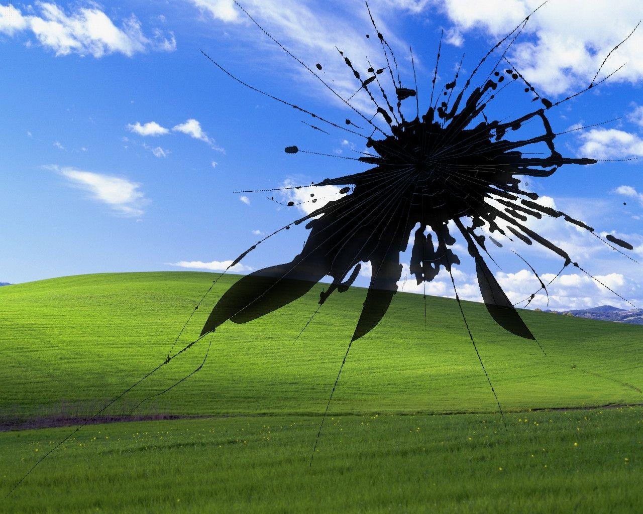 Broken Windows 7 Wallpaper