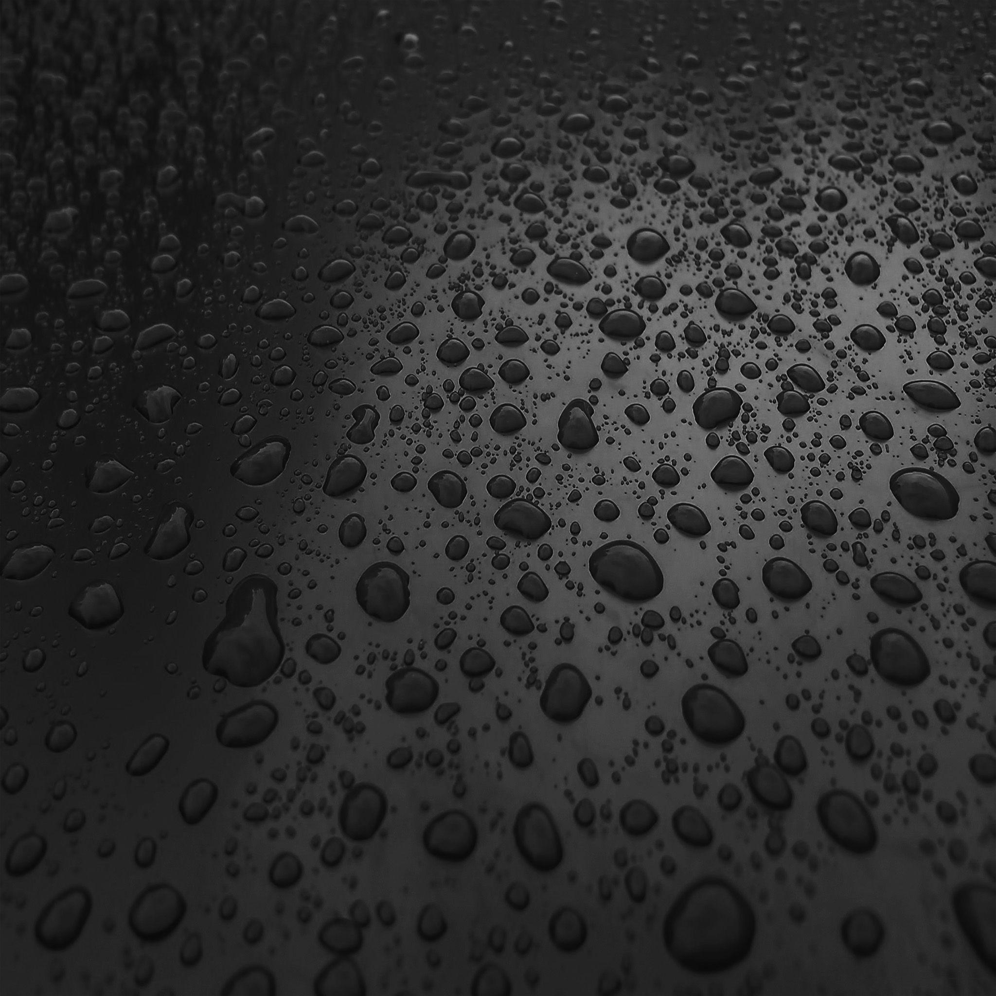 FreeiOS8.com. iPhone wallpaper. rain drop nature dark bw sad