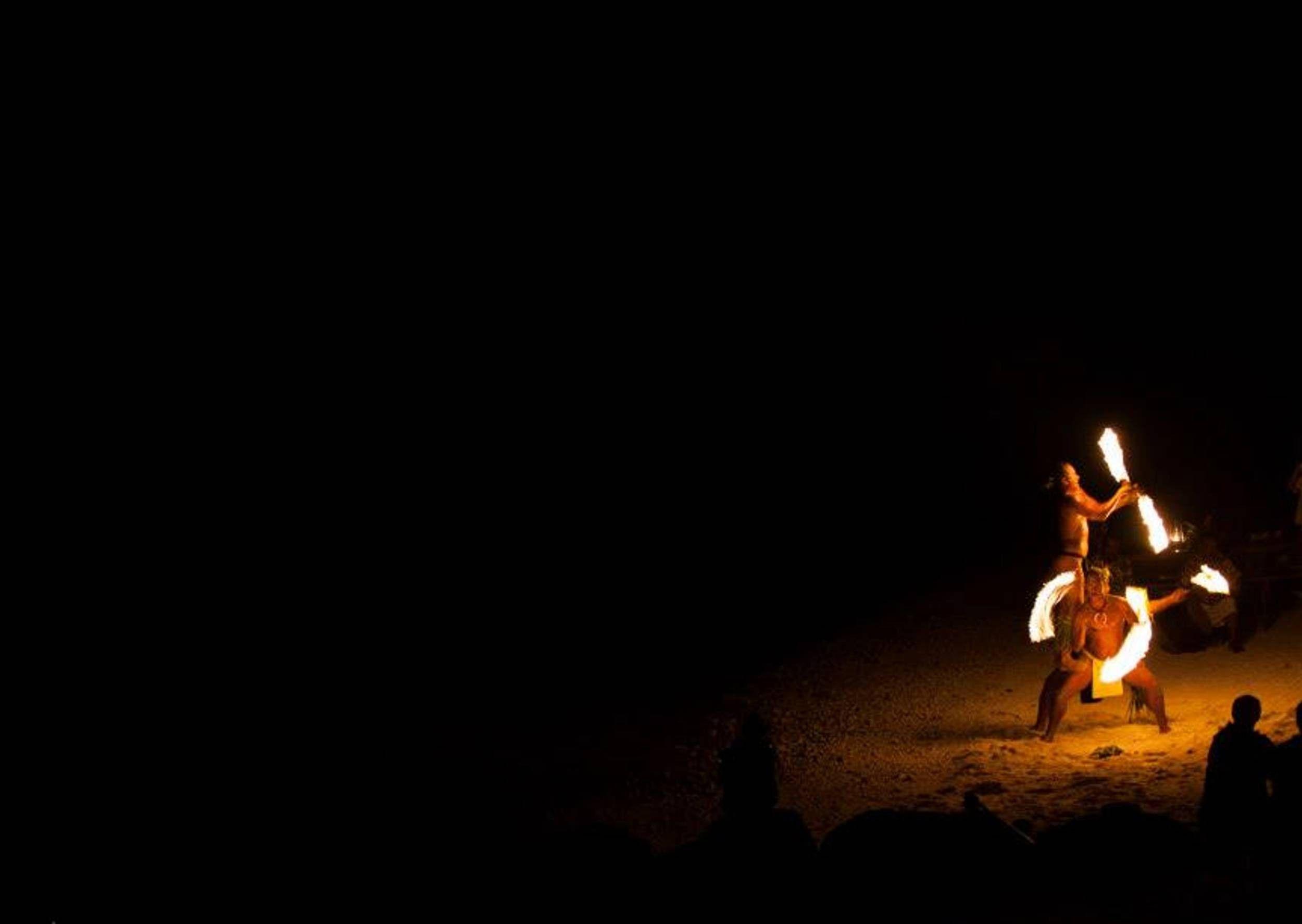 Fire dancer on beach bora tahiti tahitian wallpaper. AllWallpaper