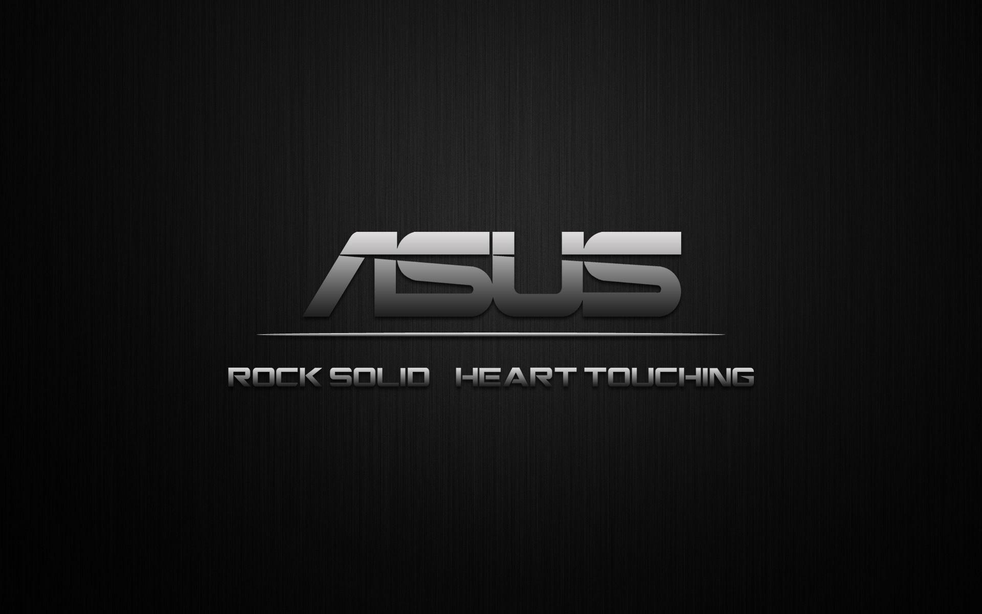 Download wallpaper 1920x1200 asus, company, logo, text, bw HD background