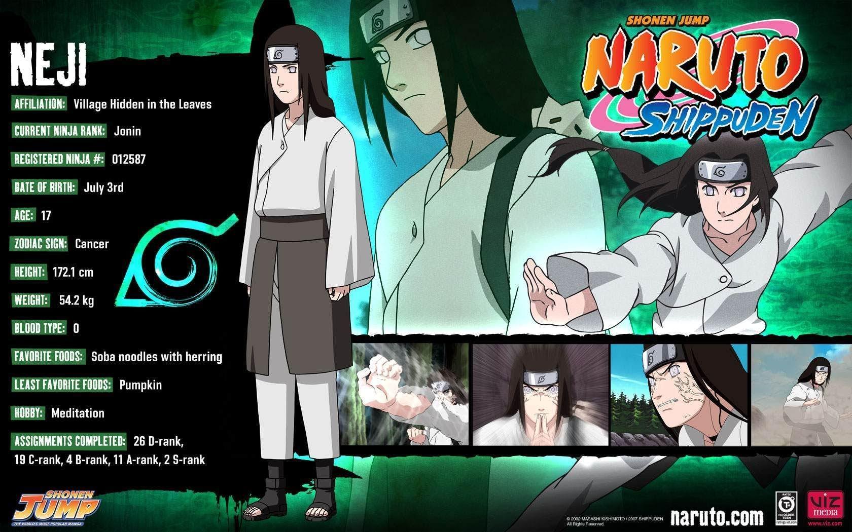 Neji character info. Naruto. Naruto by Celine. Naruto