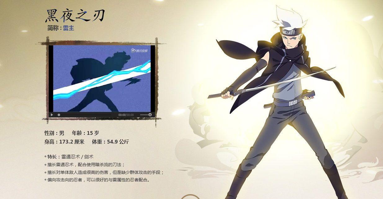 Naruto Online. Character Profile: Night Blade