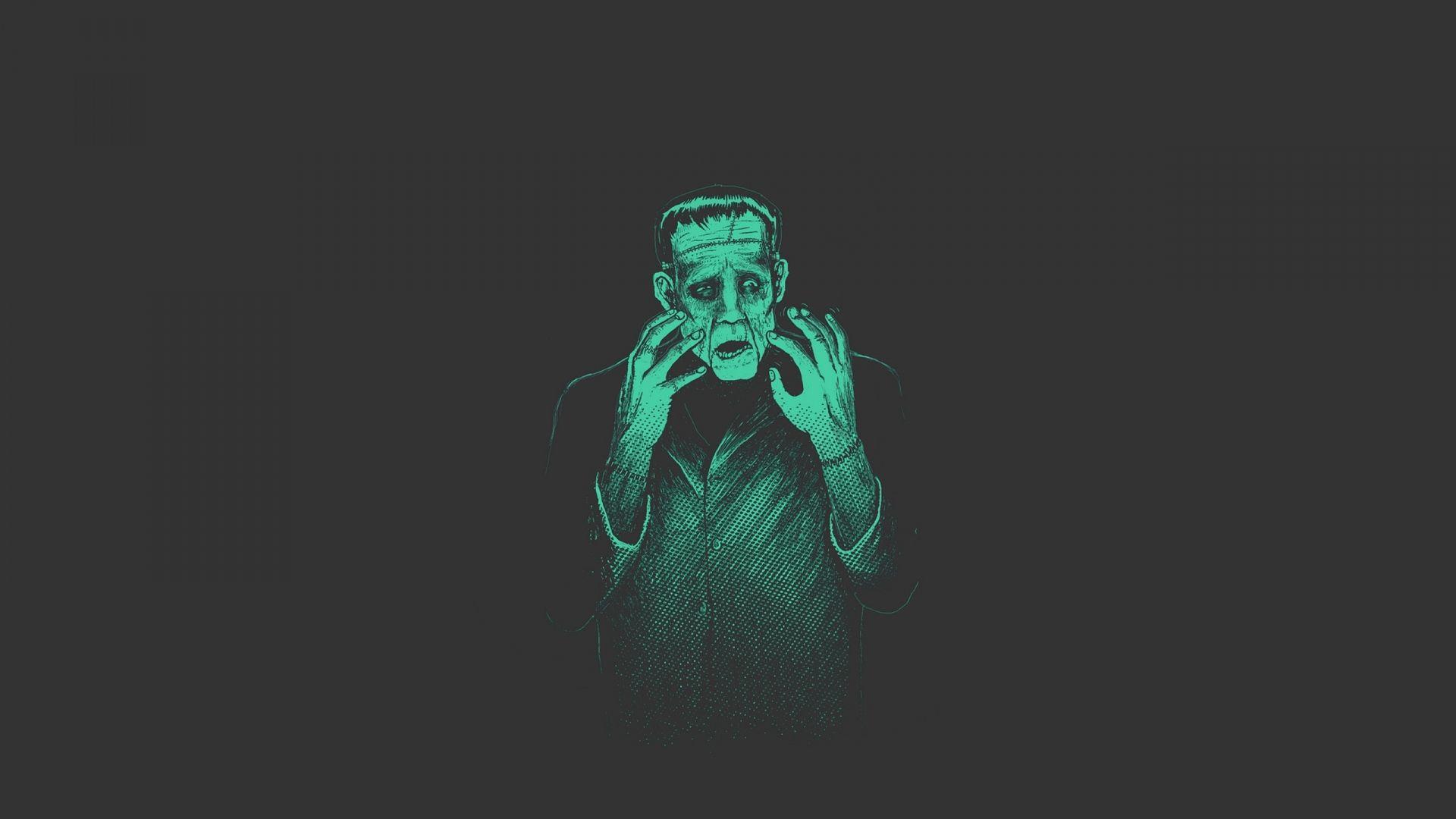 Frankenstein Character Minimalism HD Wallpaper