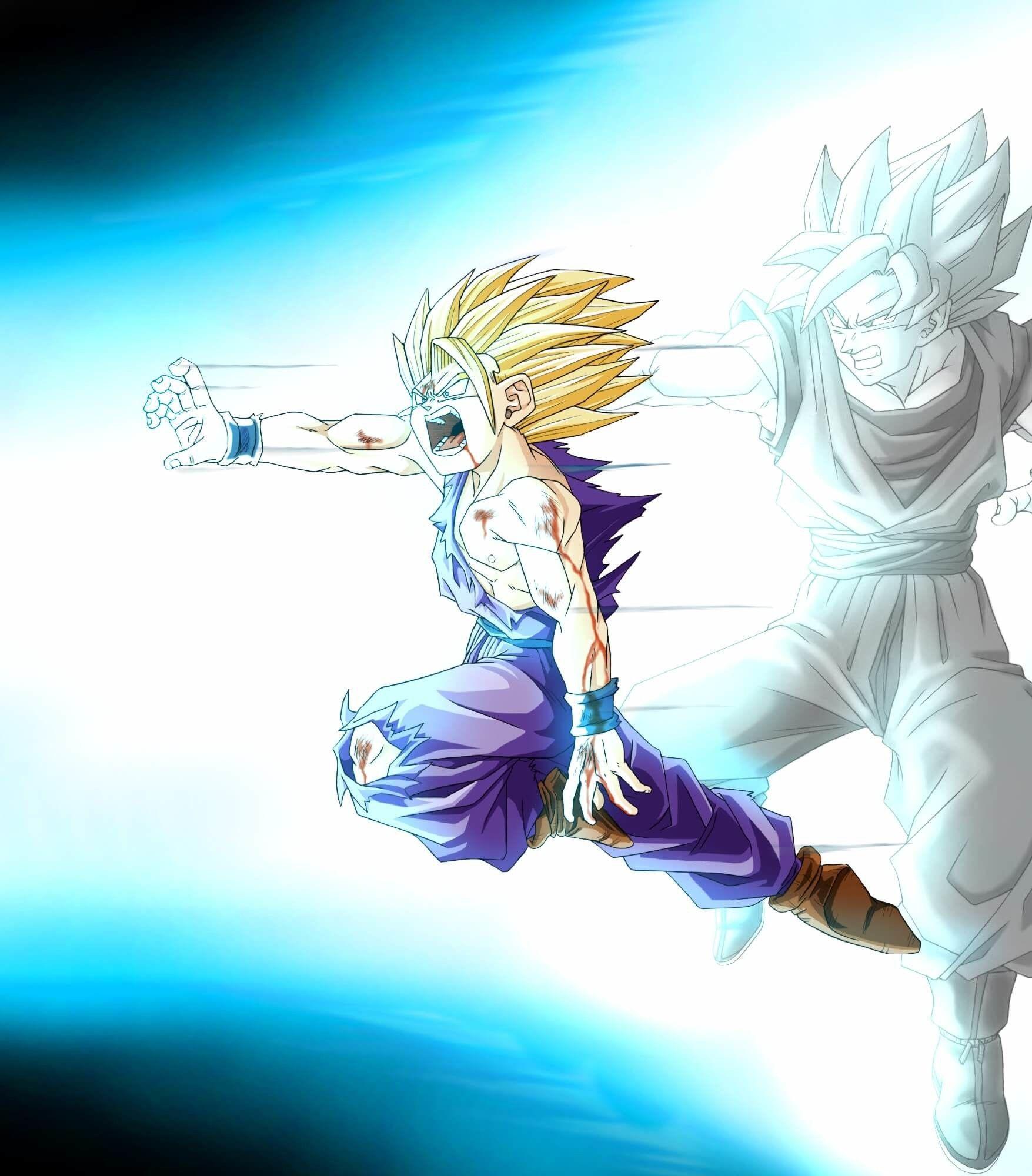 ssj2 gohan kamehameha wallpaper