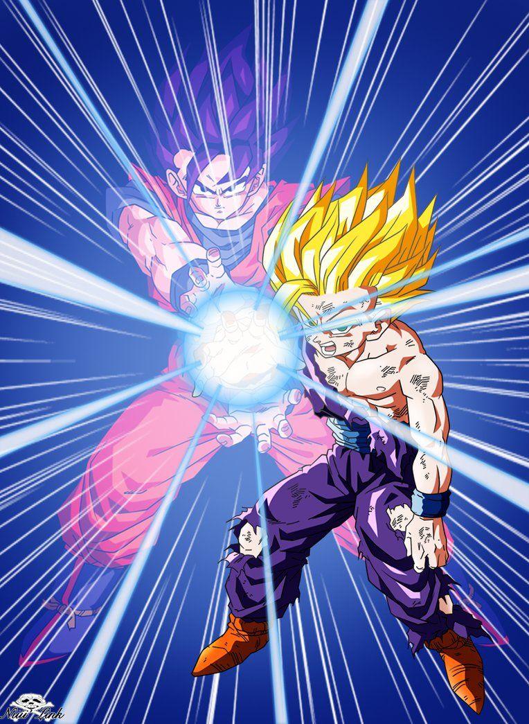 Goku And Gohan Kamehameha Wallpapers Wallpaper Cave