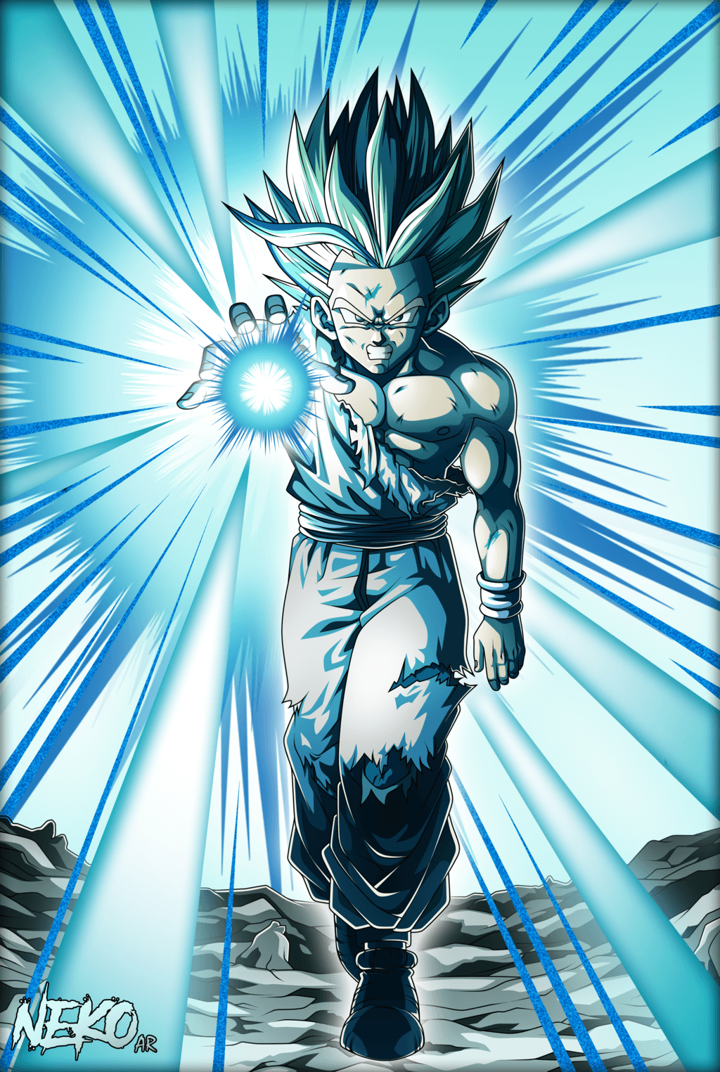 Super Saiyan 2 Gohan Kamehameha Wallpapers Wallpaper Cave