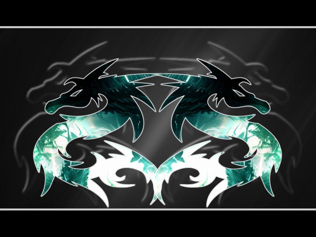 tribal dragons dark evil picture and wallpaper. Dragons