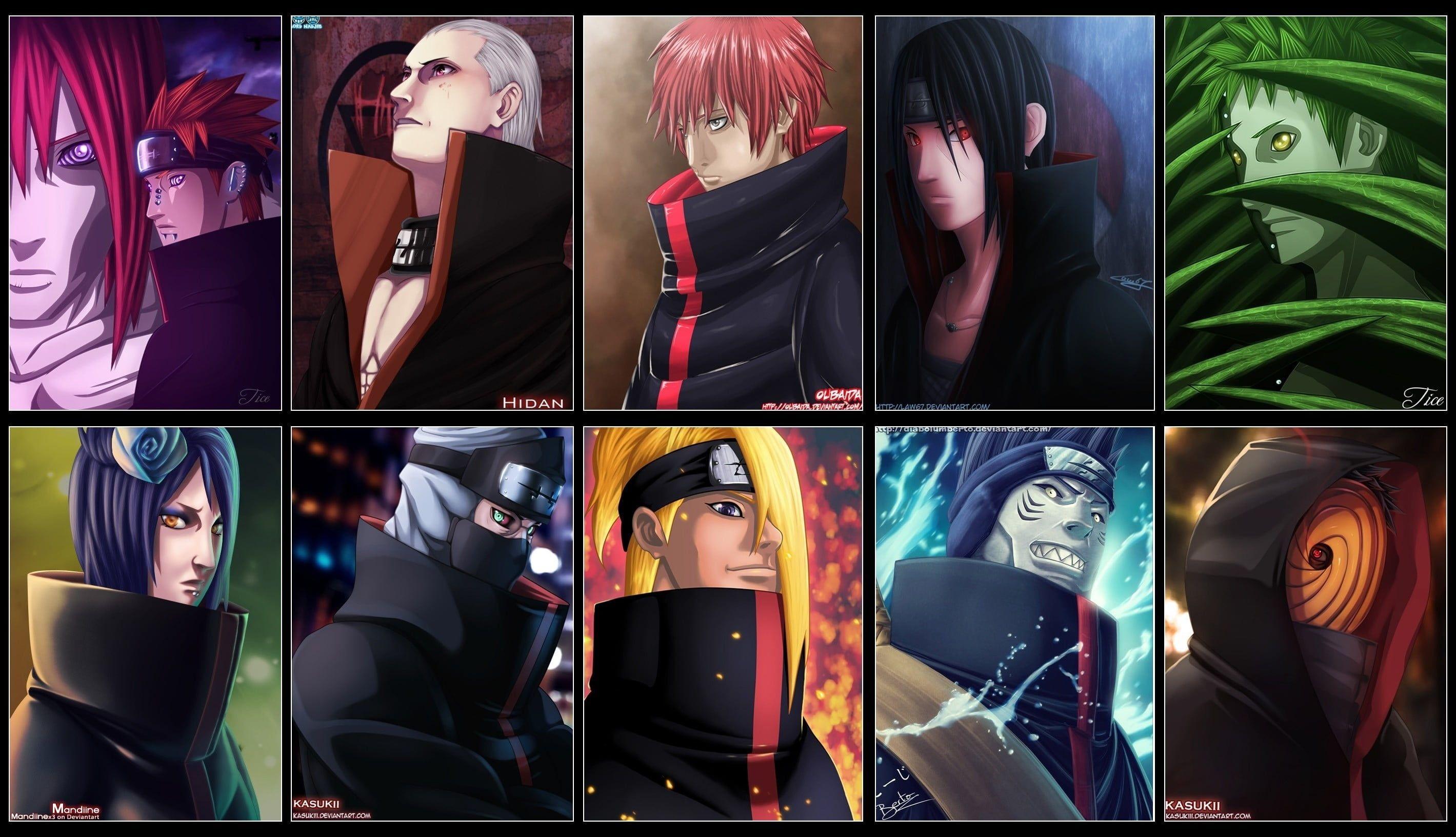 Akatsuki member's digital wallpaper HD wallpaper