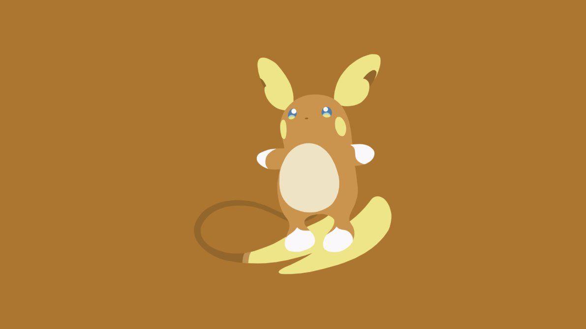 Minimalistic Wallpaper: Alolan Raichu (.1)