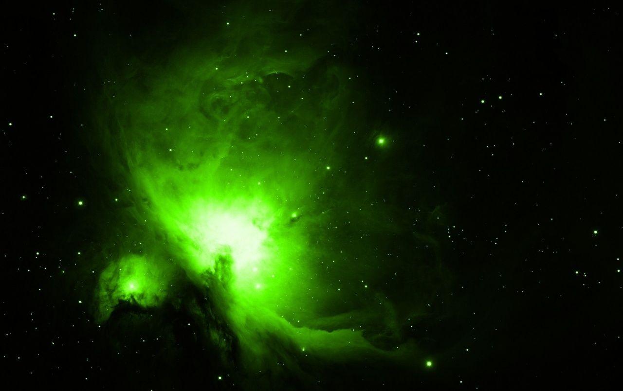 Light Green Outer Space wallpaper. Light Green Outer Space stock