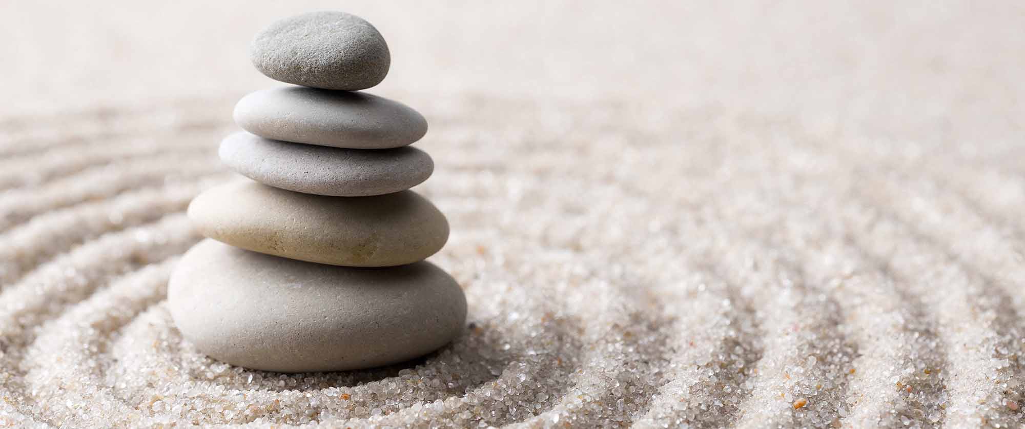 White Zen Rocks Wallpaper Of Psychological Medicine