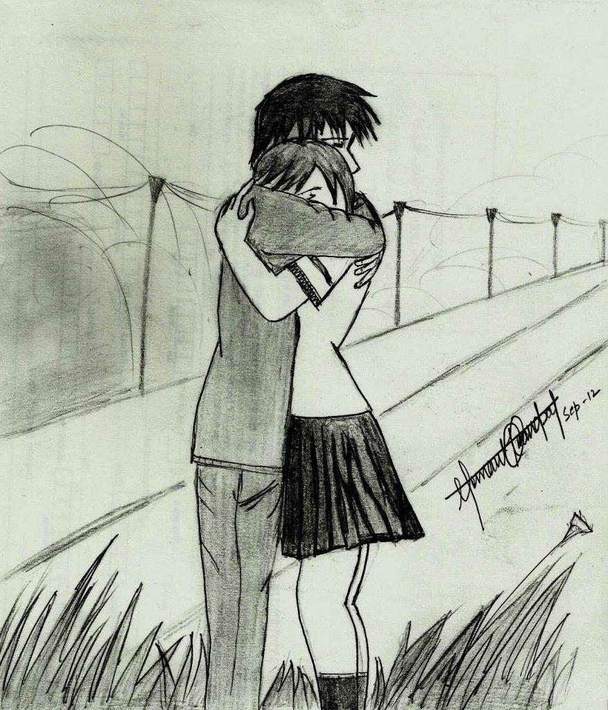 Cute Cartoon Couple Sketches Cute Love Drawings Pencil Art. Hd