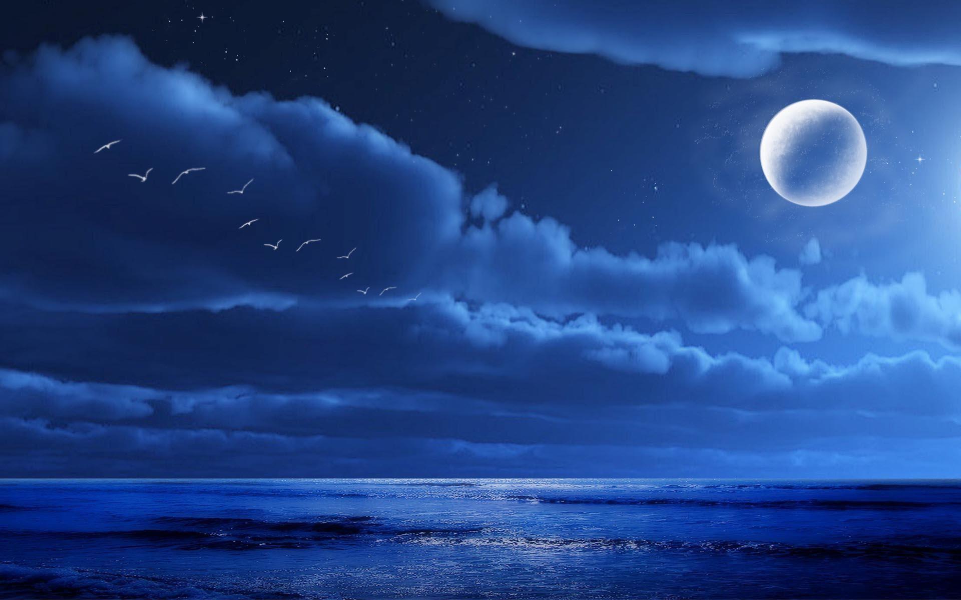 MIDNIGHT SKY. HD Midnight Moon Wallpaper. Ideas and Inspirations