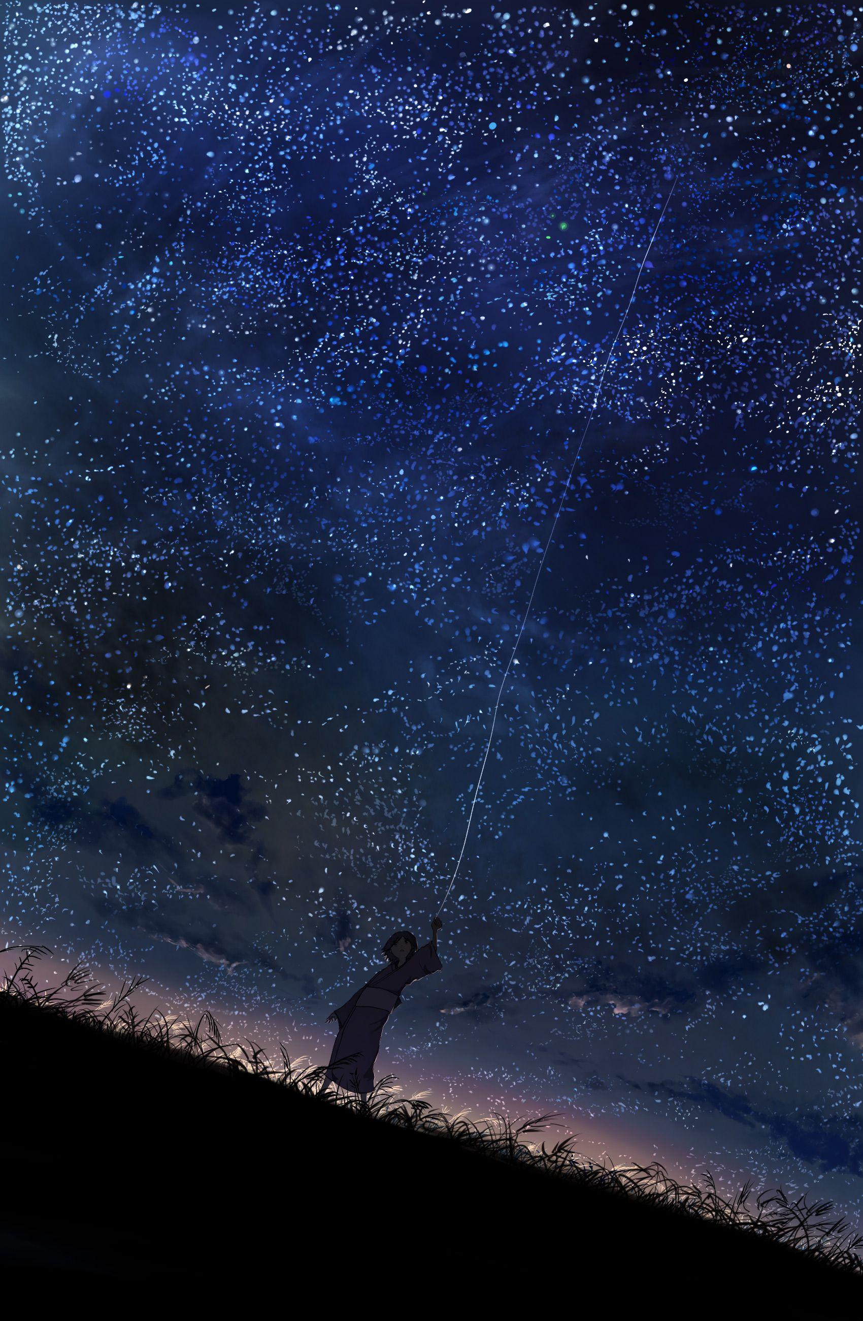 stars, Mushishi, night sky wallpaper