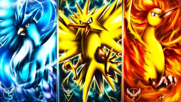 Pokemon GO Articuno Zapdos Moltres Wallpaper