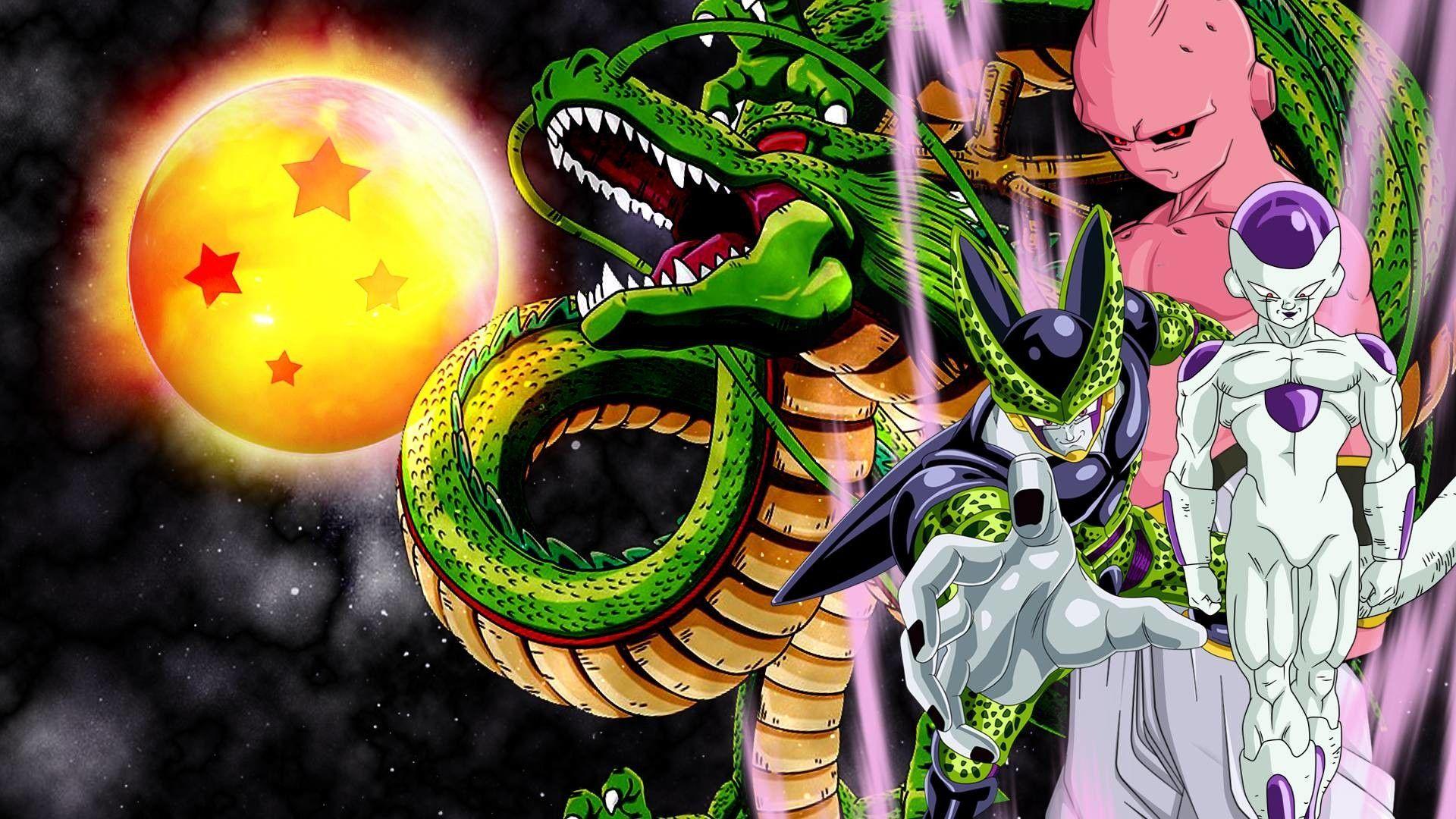 Frieza, cell and buu wallpaper