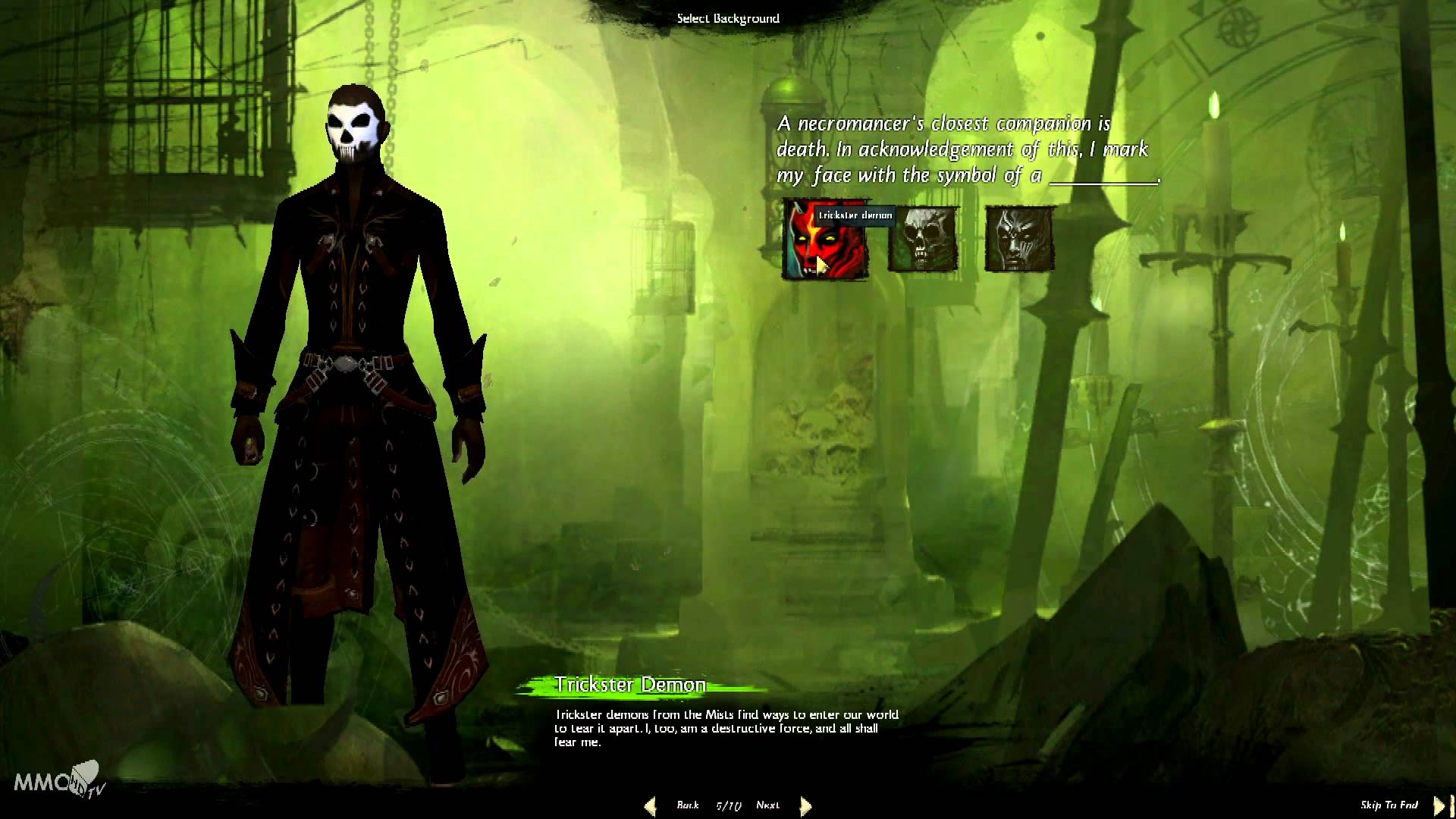 Guild Wars 2 Character Creation Human male Necromancer HD TV