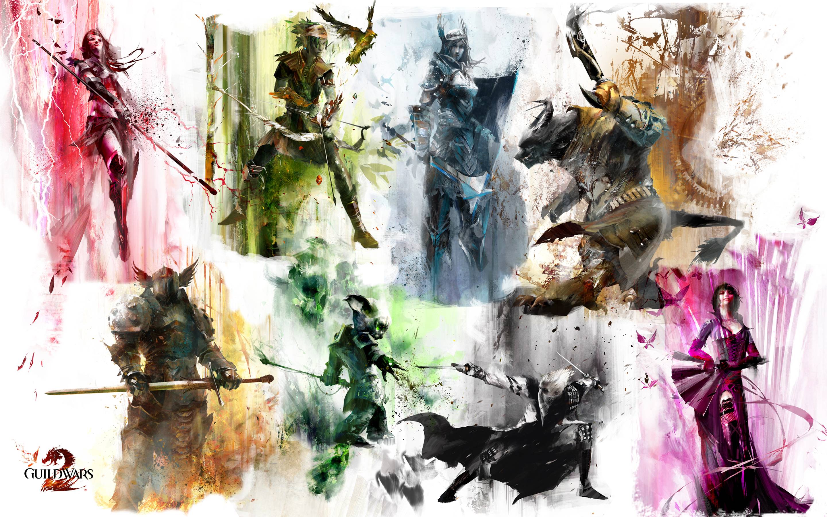 I created a Guild Wars 2 background consisting of ALL