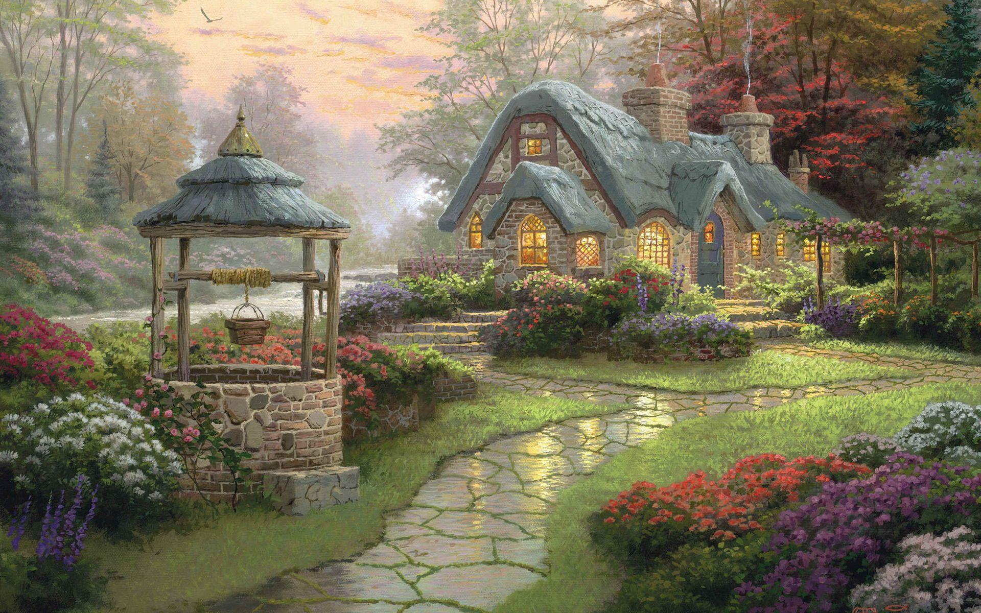 Most, Beautiful, Cottage, Desktop, Background, Cottage, Full, HD