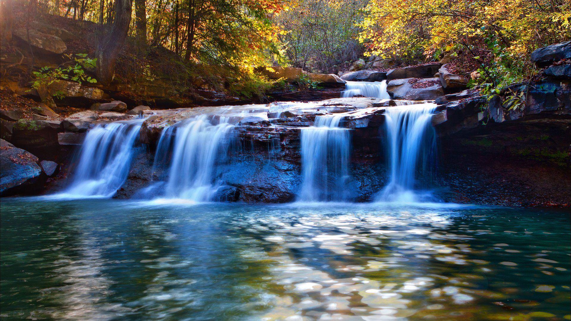 Beautiful Waterfalls Wallpaper Deskto HD Wallpaper, Background Image