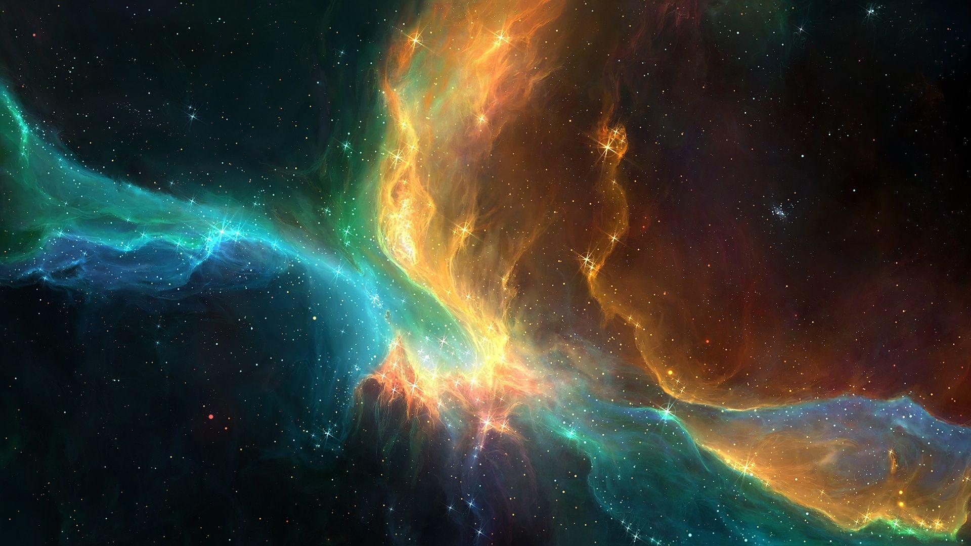 Wallpaper.wiki Wonderful Nebula Galaxy 1080p Space Background PIC