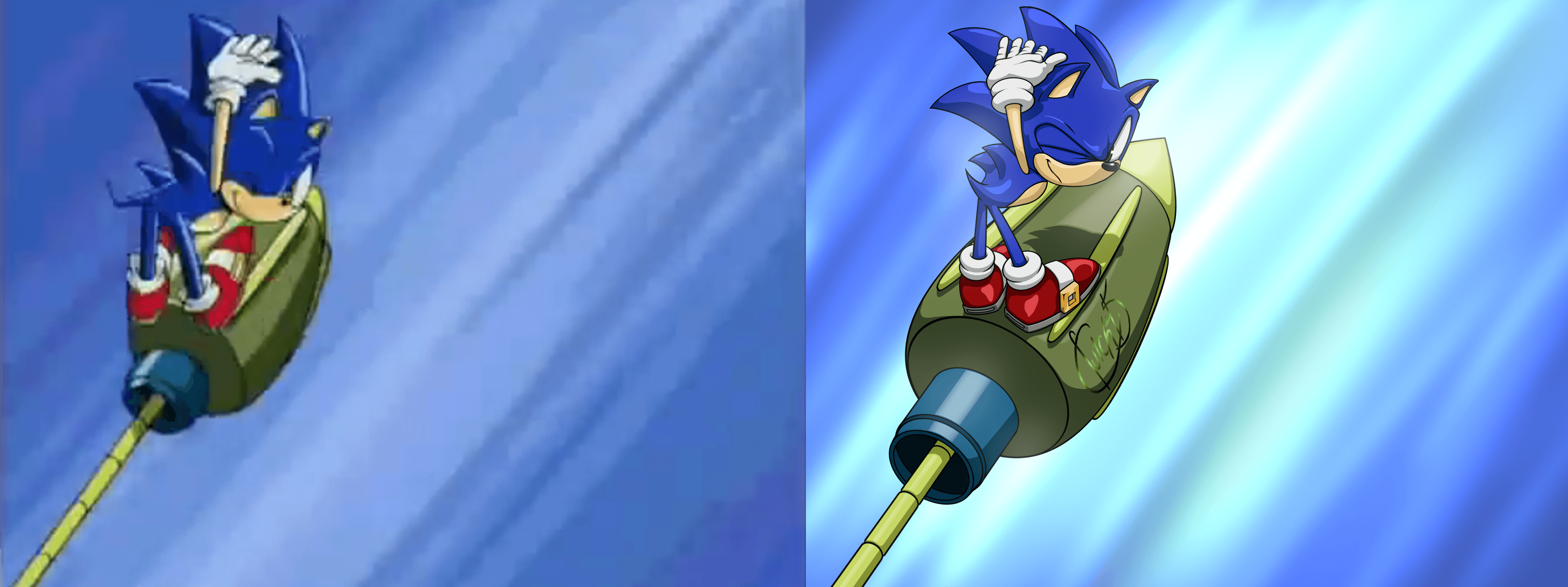 Sonic x screenshot redraw AGAIN!