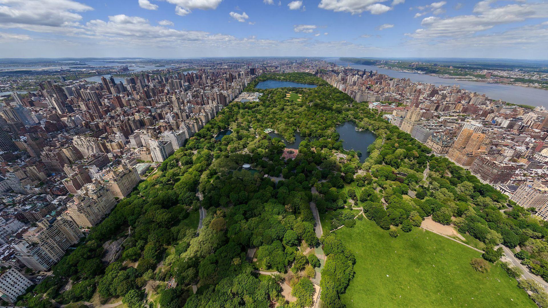 Panoramic view of Central Park Wallpaper 27682. paysages