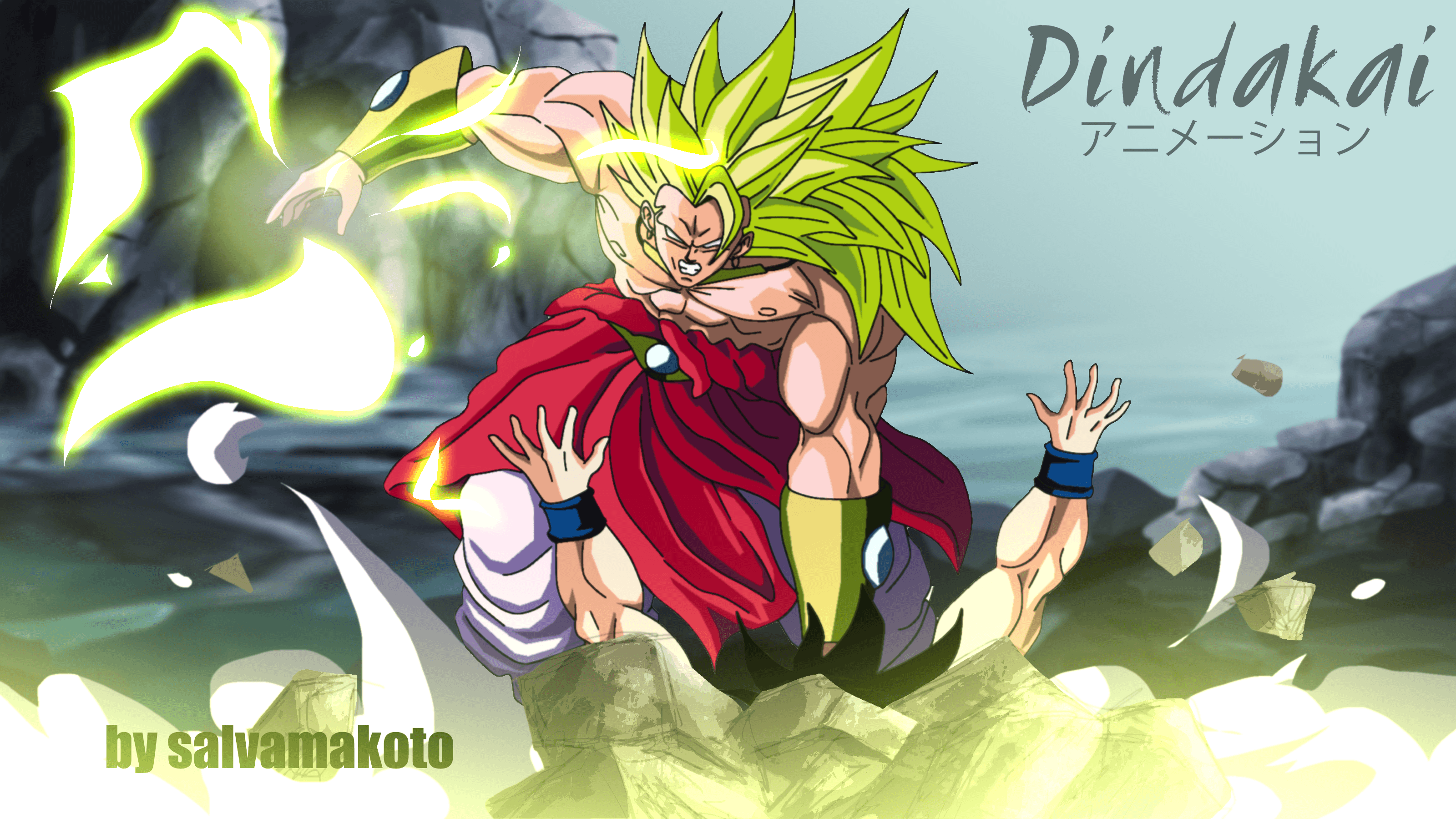 Broly ss3 vs Goku