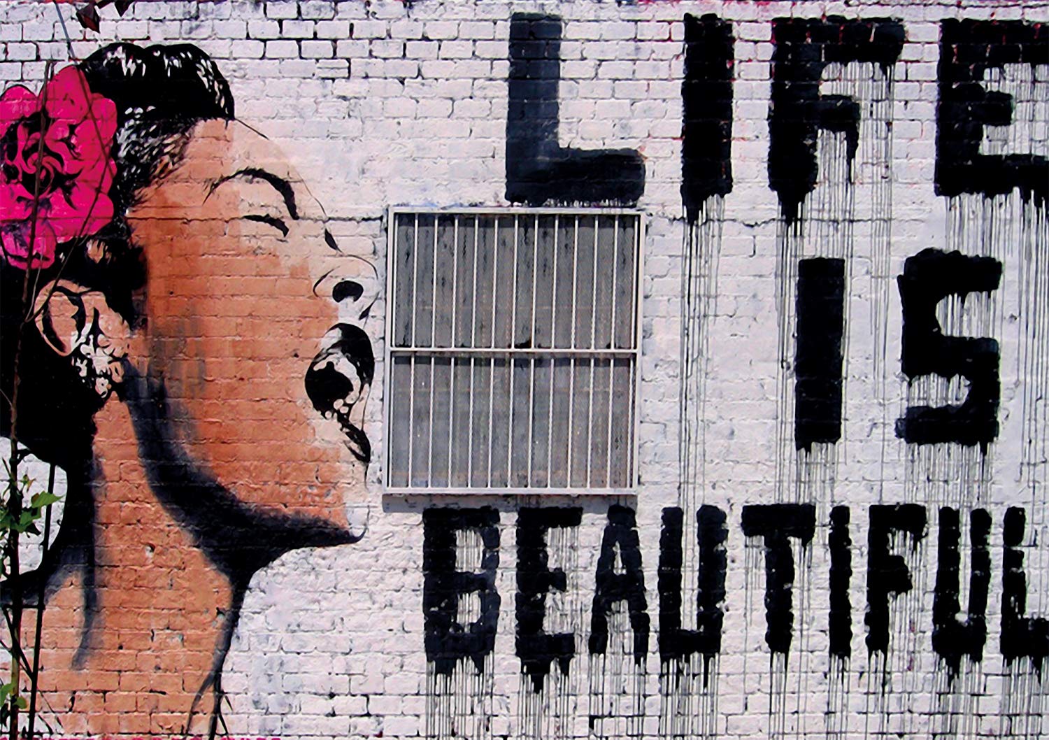 Banksy - 'Life Is Beautiful' Photo Wallpaper Is Beautiful