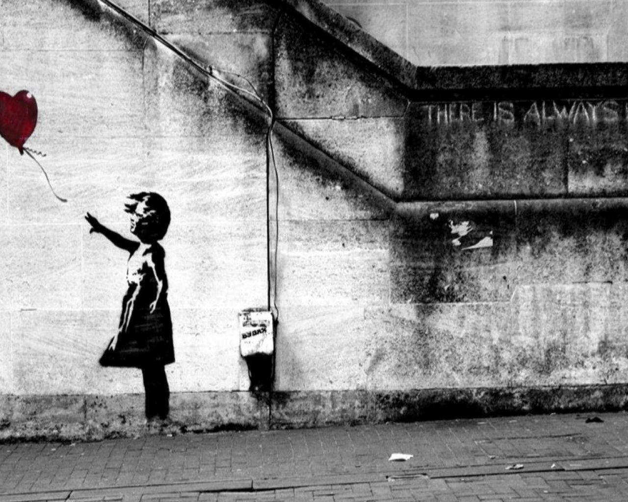 Banksy There Is Always Hope, Banksy, Street Art, Streetart