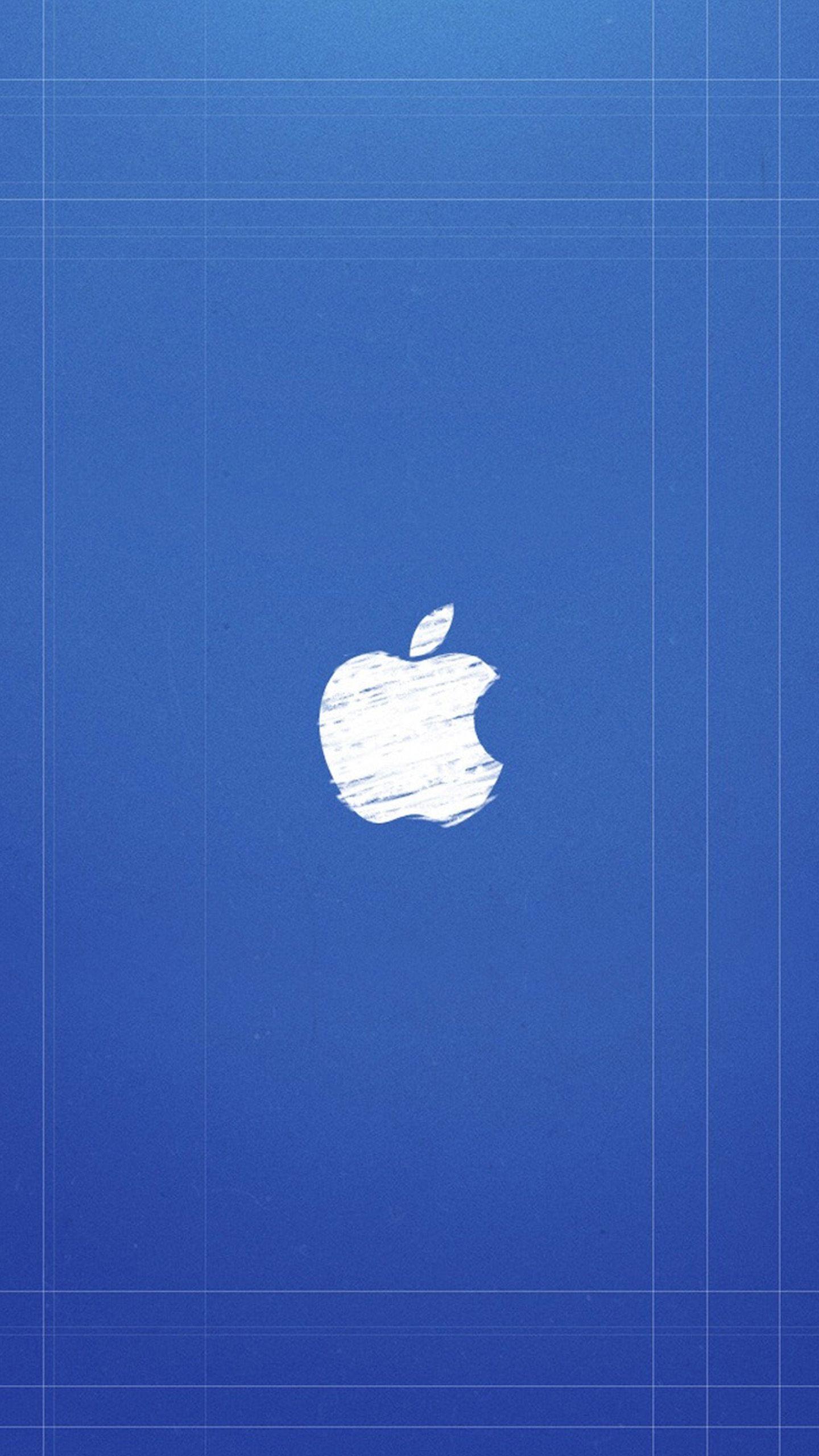 blue apple background Collection