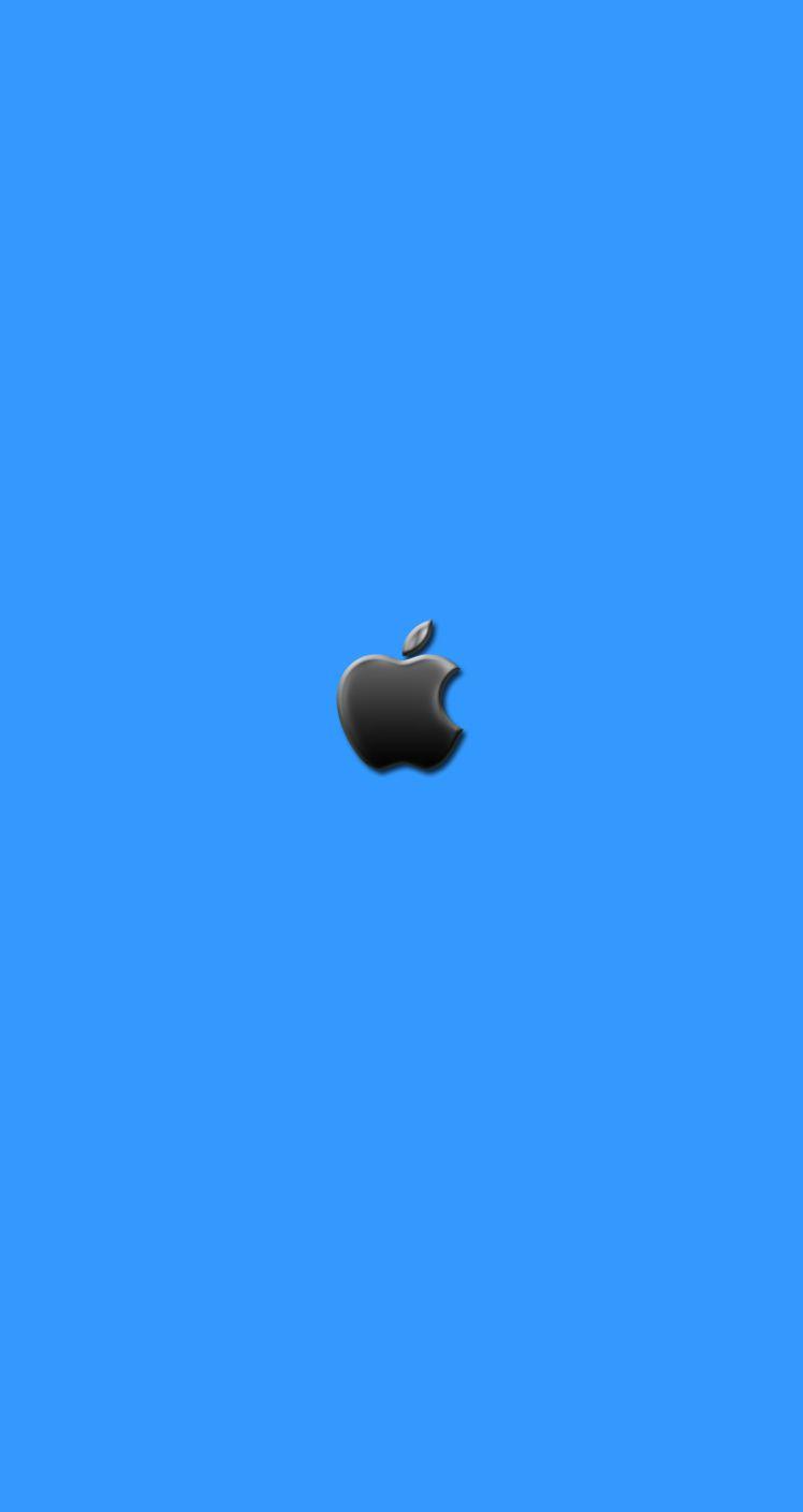 HD wallpaper Apple Simple Blue Apple logo Computers Mac Background  Minimalism  Wallpaper Flare