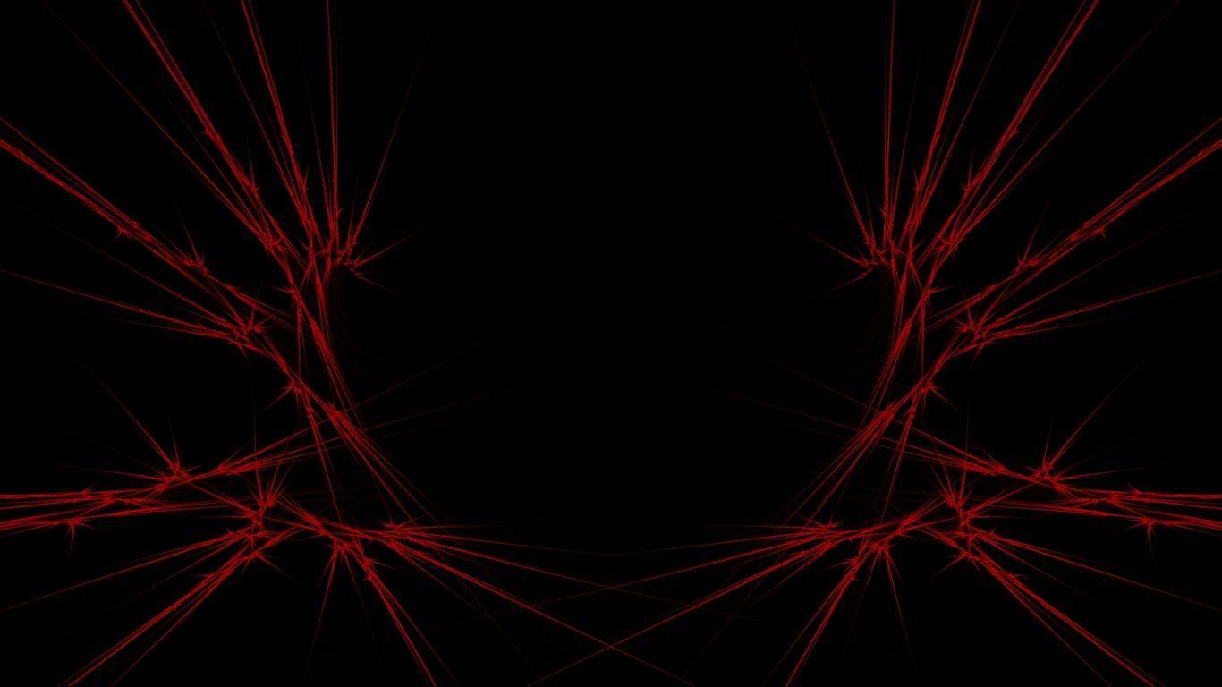 Download wallpaper 1366x768 red, black, abstract tablet, laptop HD