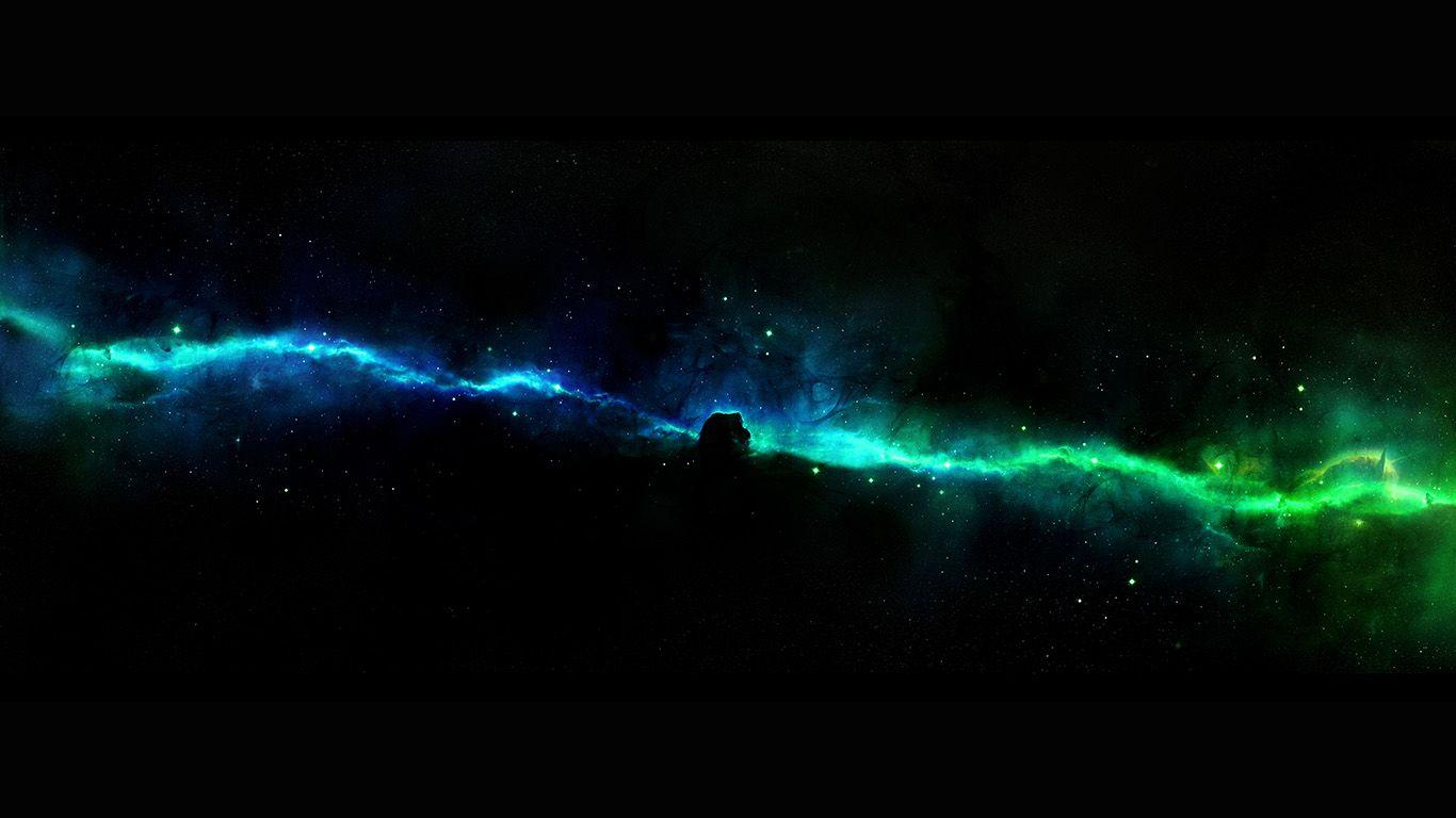 wallpaper for desktop, laptop. star road river space dark aurora