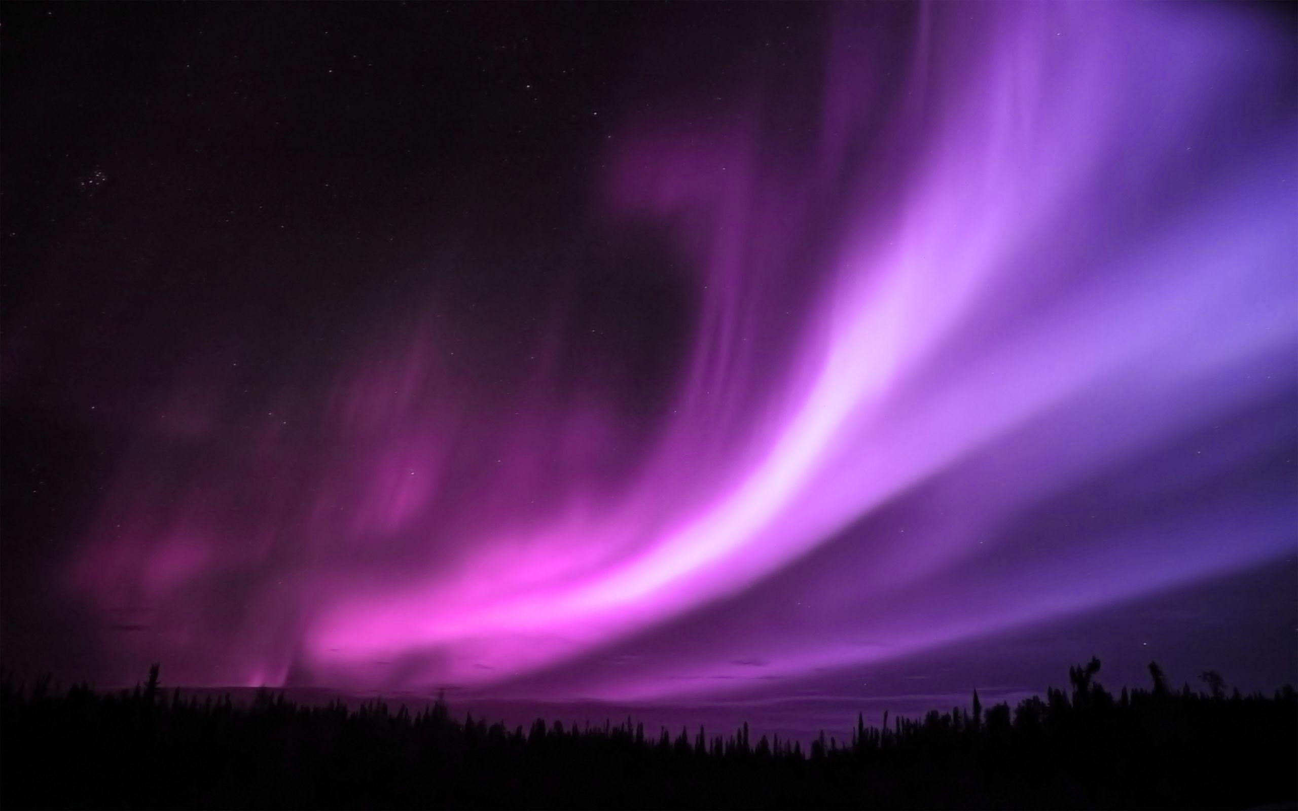 Nature & Landscape Purple Aurora Borealis wallpaper Desktop, Phone