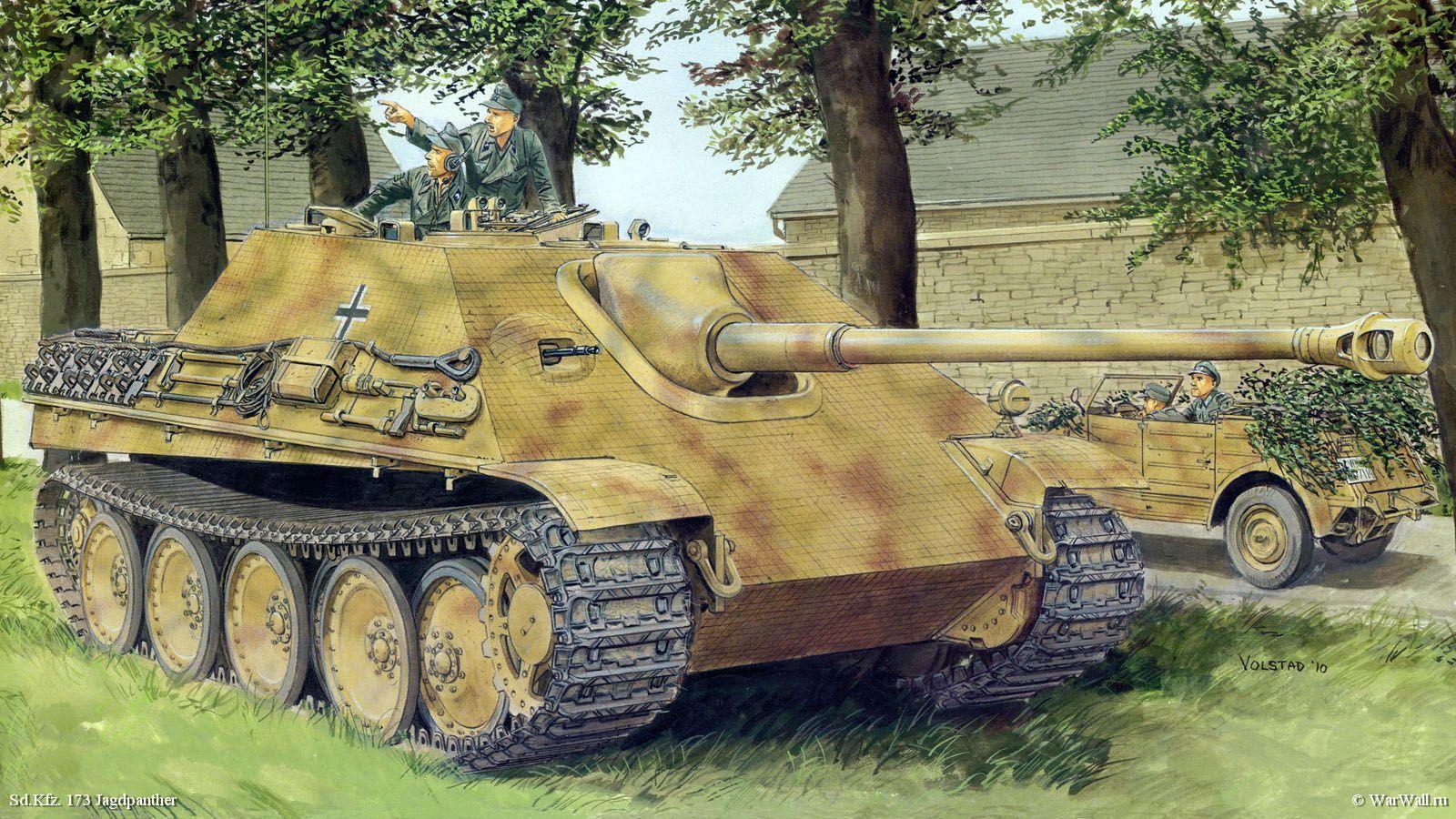 Foto 6494 Sd.Kfz. 173 Jagdpanther Ausf. G. RON VOLSTAD UN GRANDE