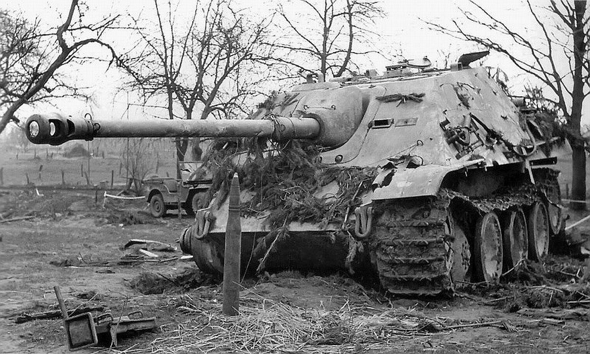 Jagdpanther Of The Schwere Panzerjäger Abteilung 655 Destroyed