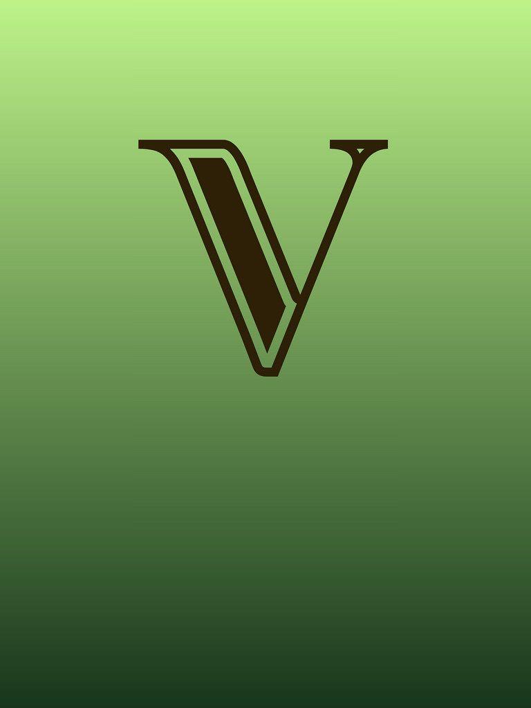 Letter V Wallpaper. An alphabetic character from rendered w
