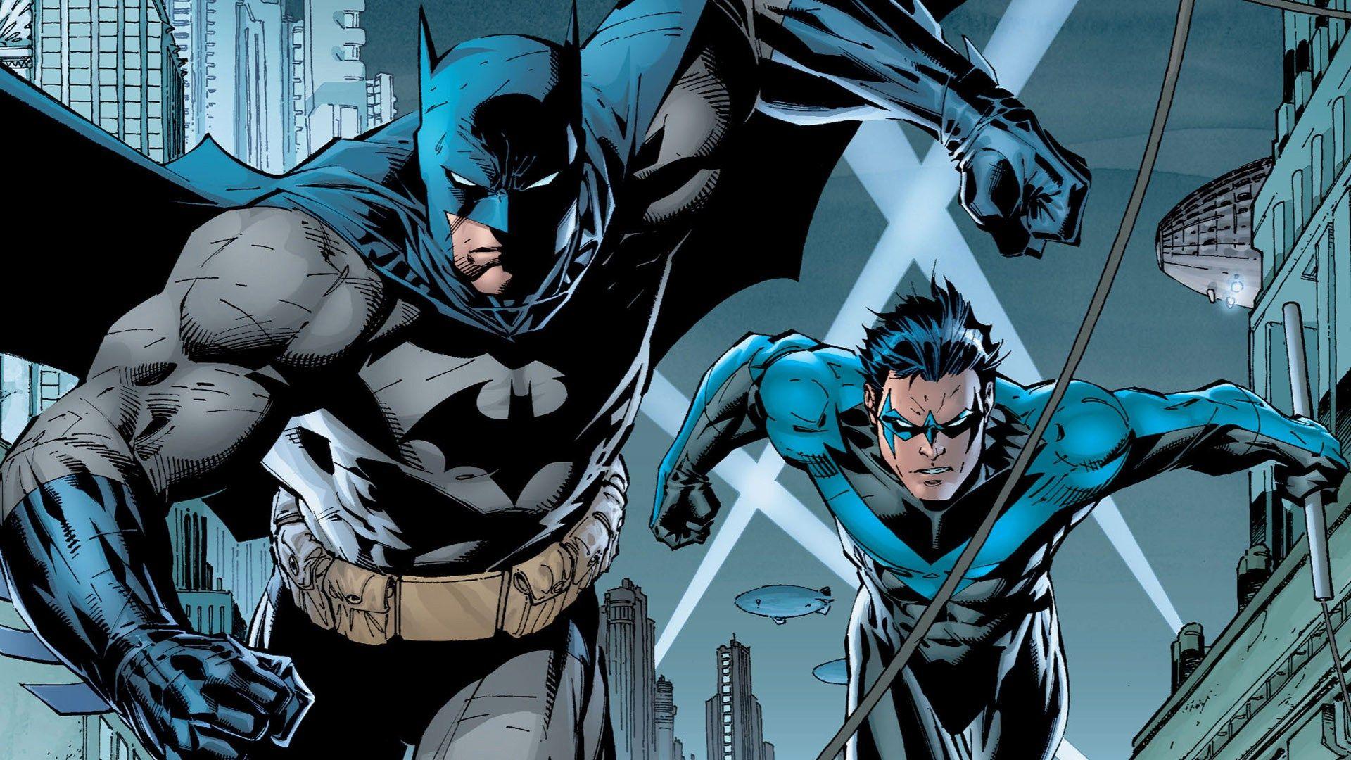 Art, Batman, DC, Jim Lee, Nightwing (Dick Grayson) HD Wallpaper